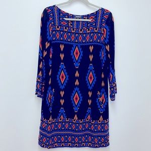 🔴 Lucky Brand Aztec Sheath Dress